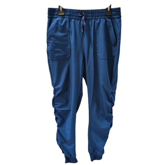 Berkley Jensen Blue Jogger Pants L Elastic Waist Tapered Ankle Activewear - Picture 1 of 6